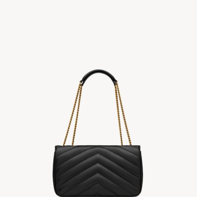 LOULOU中号绗缝小羊皮手袋