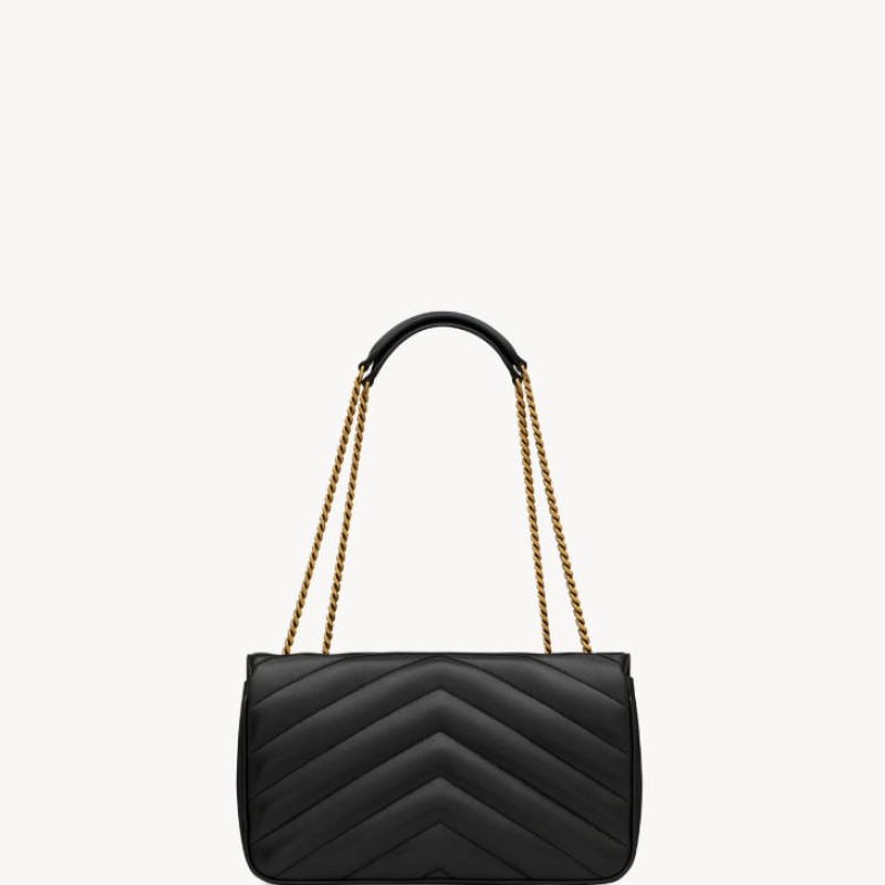 LOULOU中号绗缝小羊皮手袋