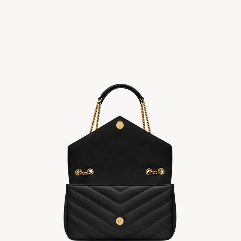 LOULOU中号绗缝小羊皮手袋