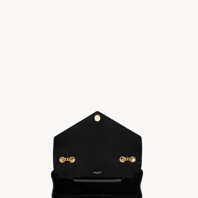 LOULOU中号绗缝小羊皮手袋