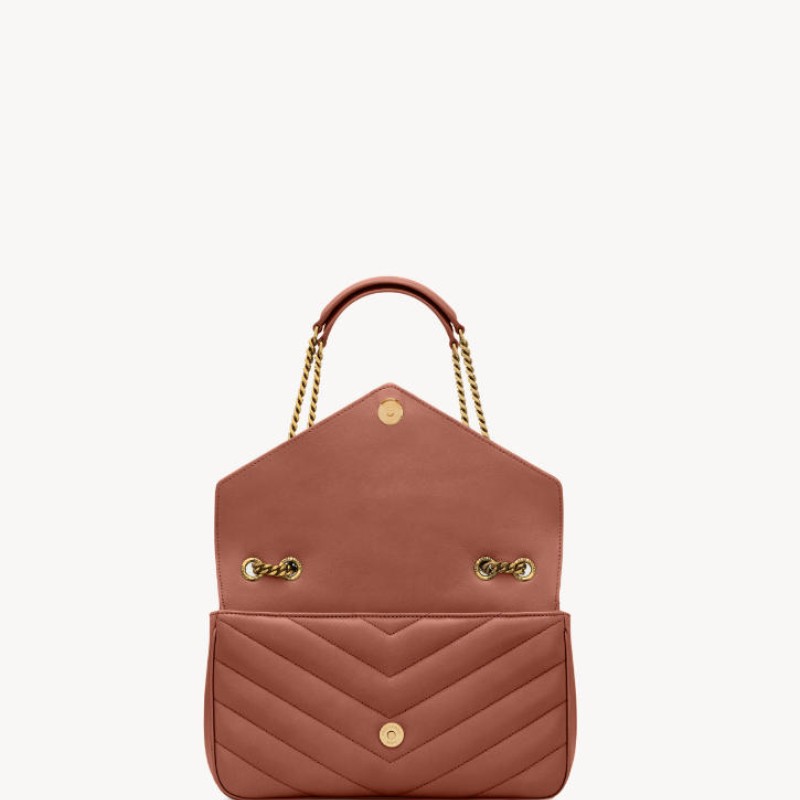 LOULOU中号绗缝小羊皮手袋