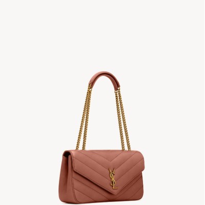 LOULOU中号绗缝小羊皮手袋
