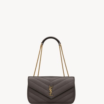 LOULOU中号绗缝小羊皮手袋