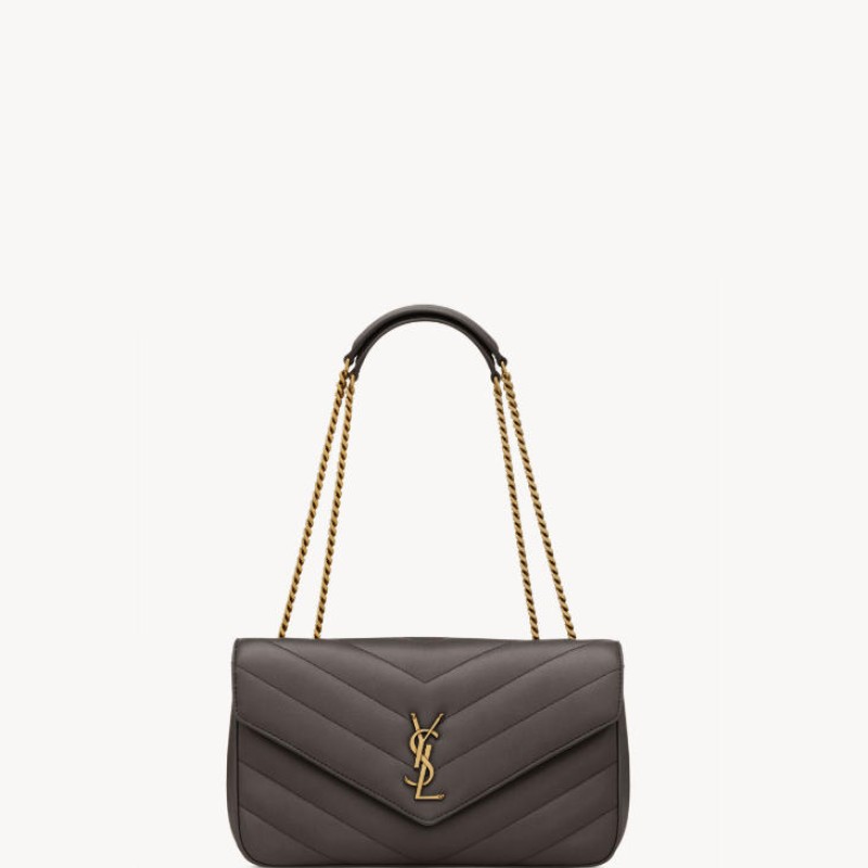 LOULOU中号绗缝小羊皮手袋