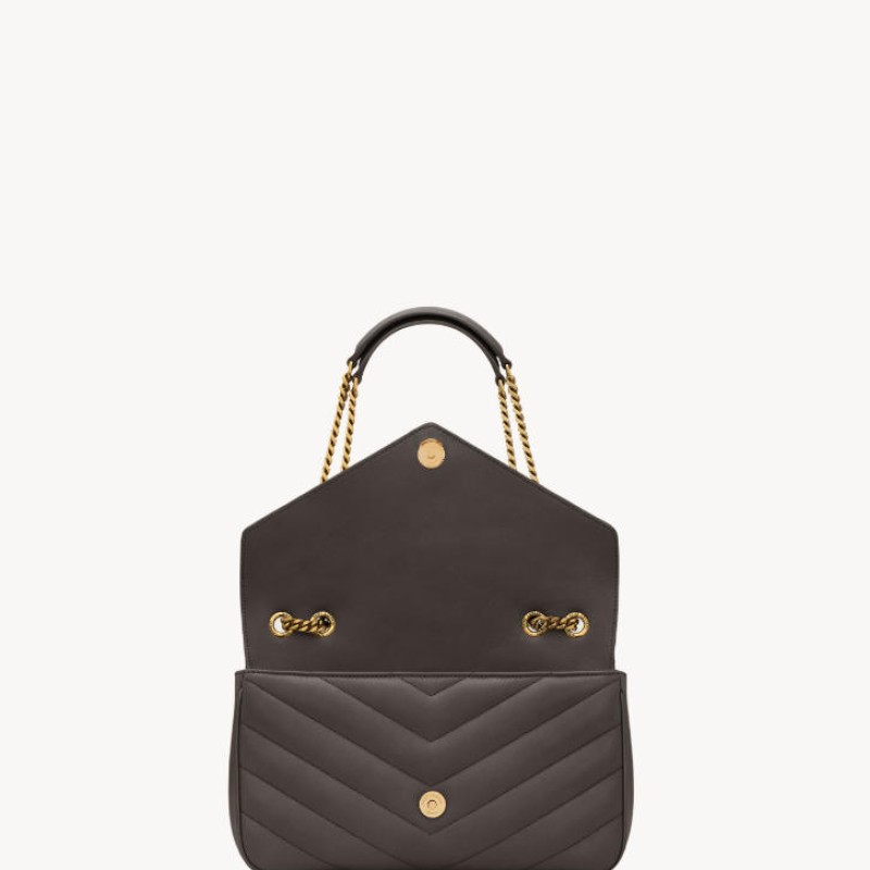 LOULOU中号绗缝小羊皮手袋