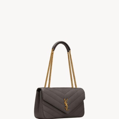 LOULOU中号绗缝小羊皮手袋