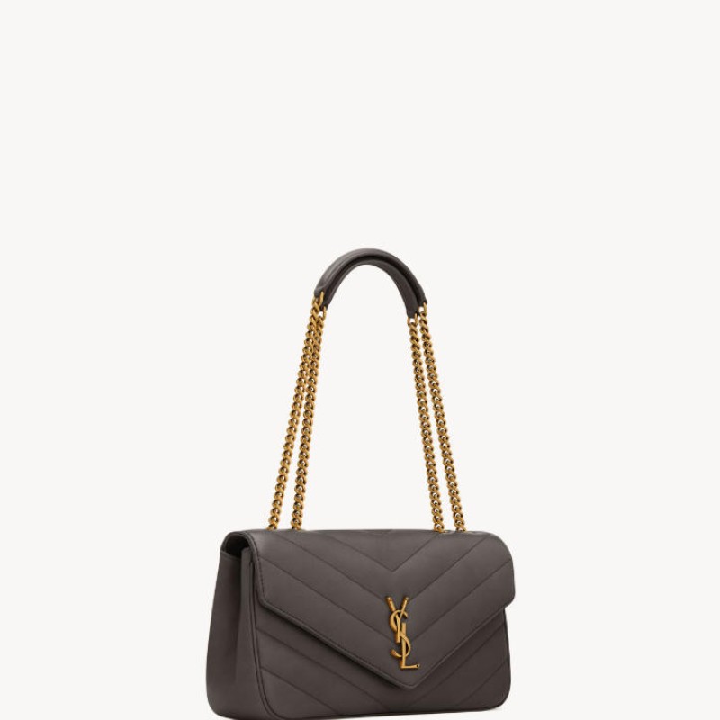 LOULOU中号绗缝小羊皮手袋