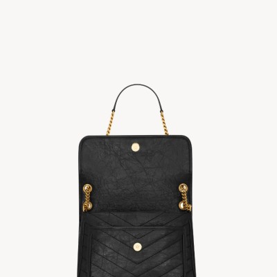 NIKI中号复古皮革手袋