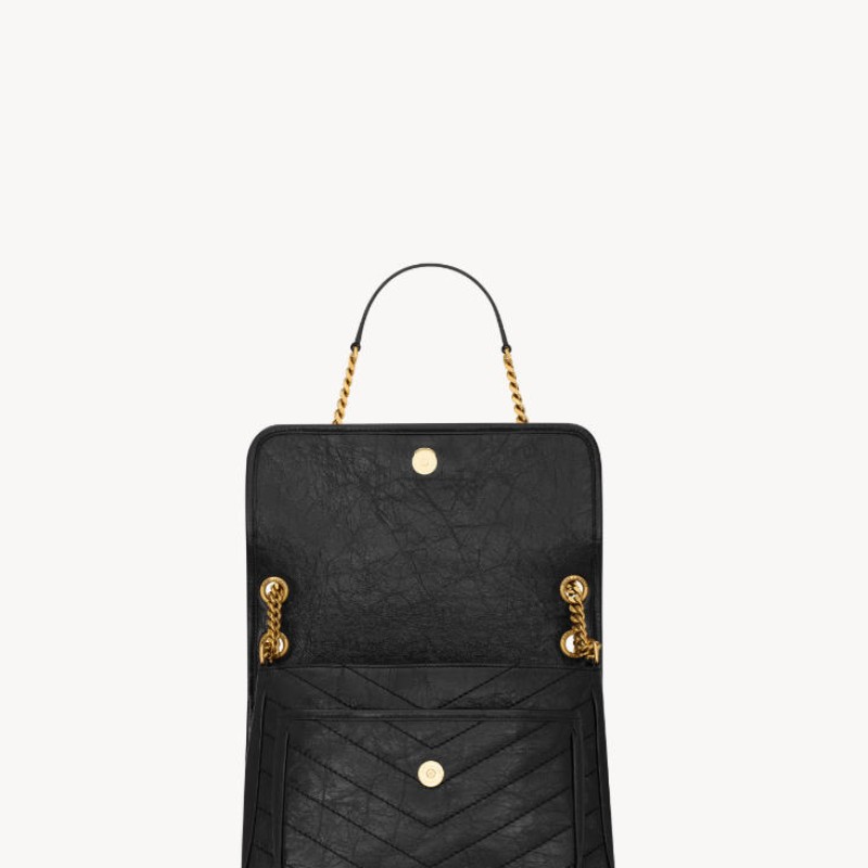 NIKI中号复古皮革手袋