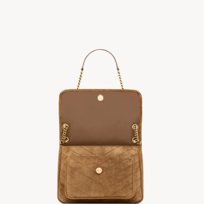 NIKI中号绒面革手袋