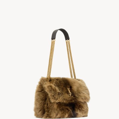 NIKI中号羊毛皮手袋