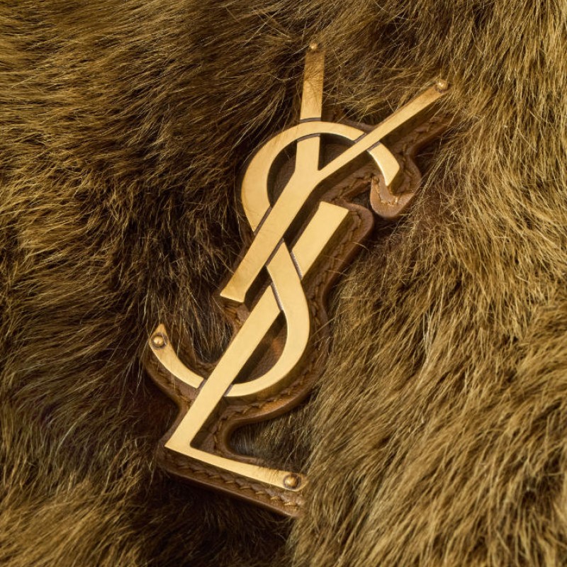 NIKI中号羊毛皮手袋